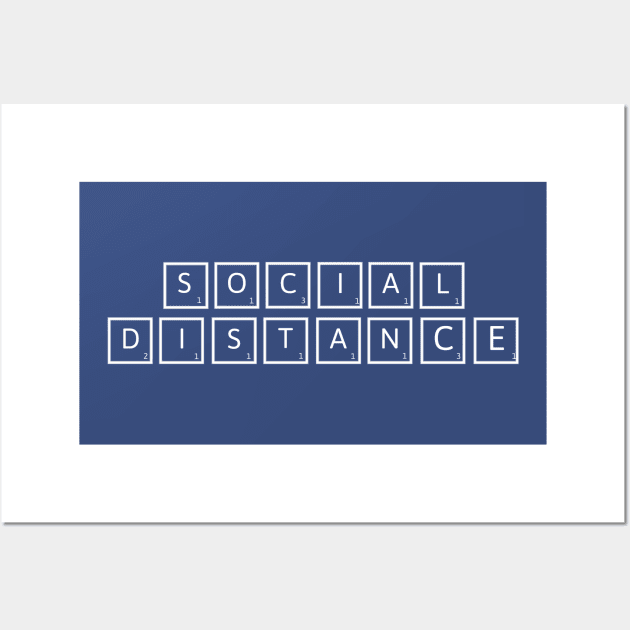 Social Distance Scrabble Tiles Wall Art by FLARE US